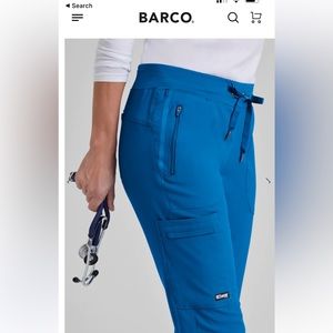 TWO PAIRS. Greys Anatomy by Barco royal blue scrub pants